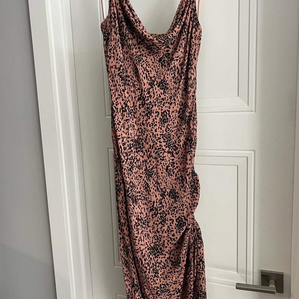 Lovestitch Leopard Print Sleeveless Dress